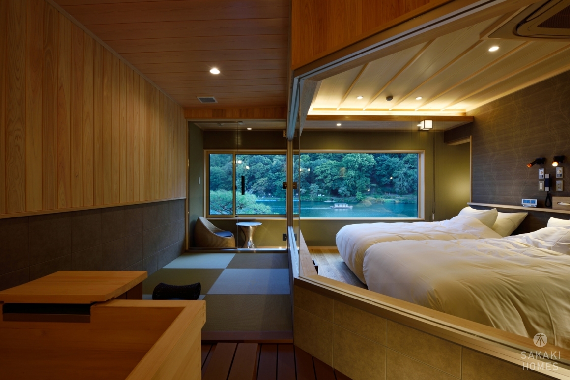 写真:嵐山辨慶様 ハイグレード客室・展望温泉リフォーム